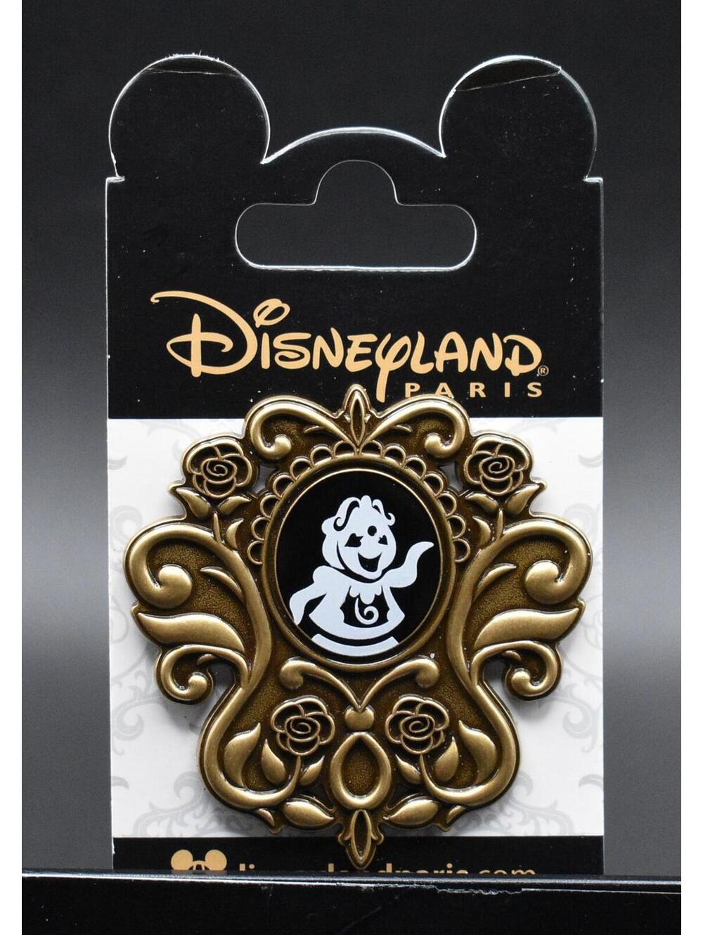 Disney DLRP Paris Beauty & The Beast Cogsworth Clock Pin (B5)